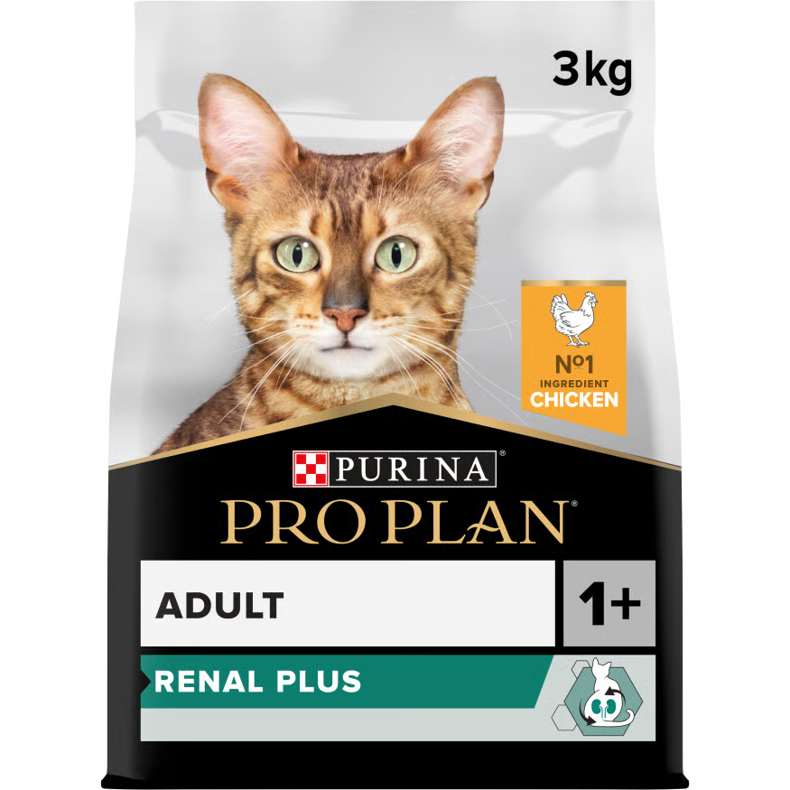 Pro Plan Adult Renal Plus Dry Cat Food With Turkey- 3 kg