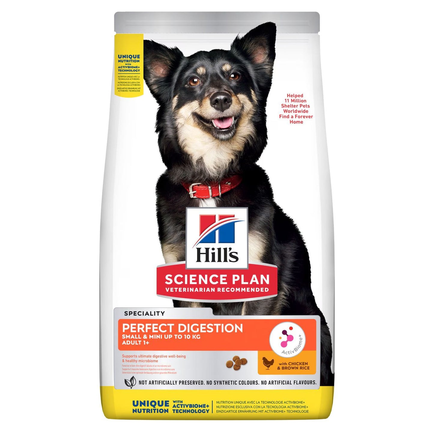 Hills Science Plan Perfect Digestion Small & Mini Adult Dry Dog Food With Chicken & Brown Rice - 1.5Kg