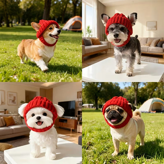 Knitted Hat for Maltese Small Dogs
