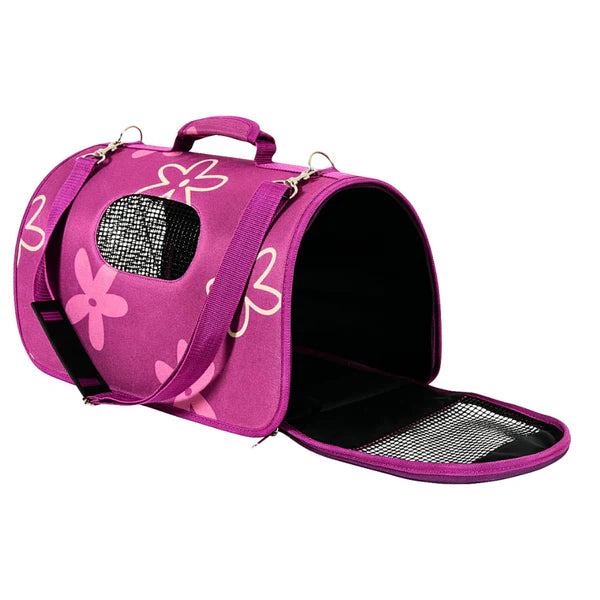 Zolux Pet Carrier Flower Plum- Large