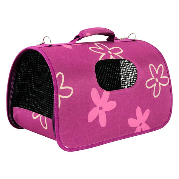 Zolux Pet Carrier Flower Plum- Large