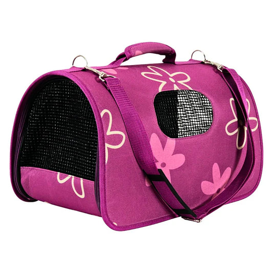 Zolux Pet Carrier Flower Plum- Large