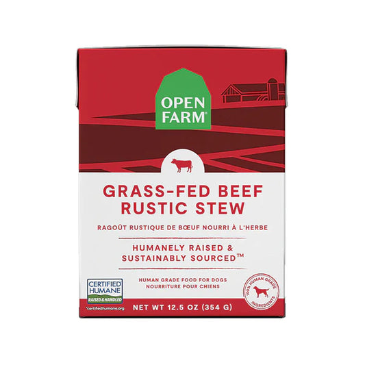 Open Farm Grass Fed Beef Rustic Stew Wet Dog Food - 354g