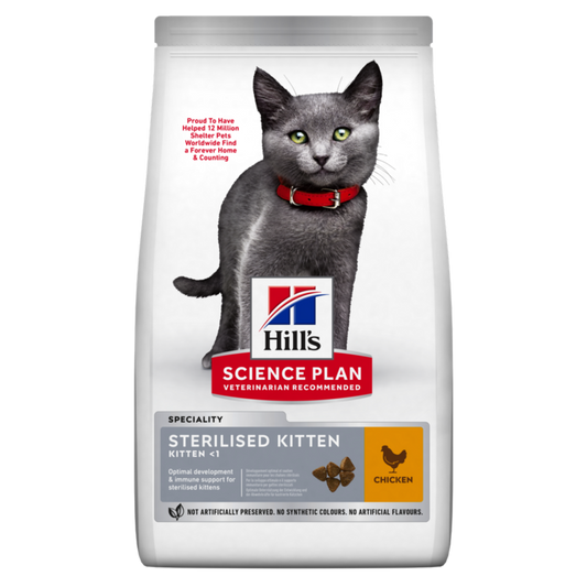 HillsScience Plan Sterilised Kitten Cat Dry Food With Chicken