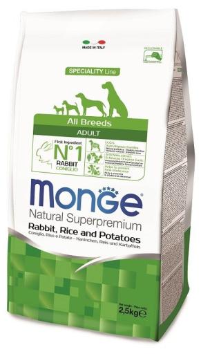 Monge All Breed Adult Rabbit with Rice and Potatoes 2.5kg – Petzi