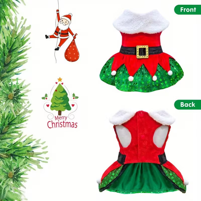 Festive Pet Holiday Dress