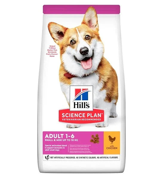 Hills  Science Plan  Small & Mini Adult  Dog Food Dry  With Chicken -10Kg (Best Before 01-2026)