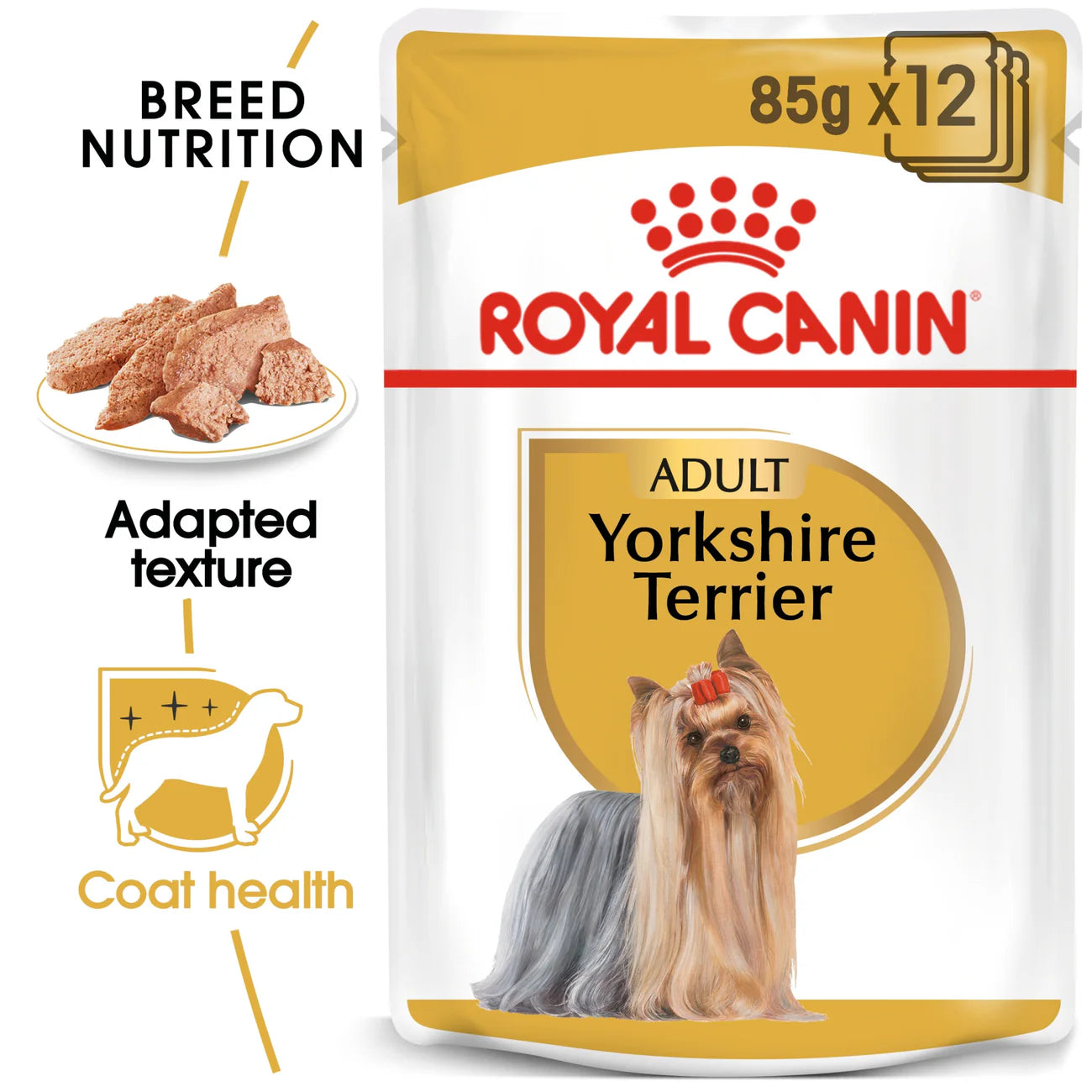Royal Canin Breed Health Nutrition Yorkshire Adult Wet Food Pouches -85g