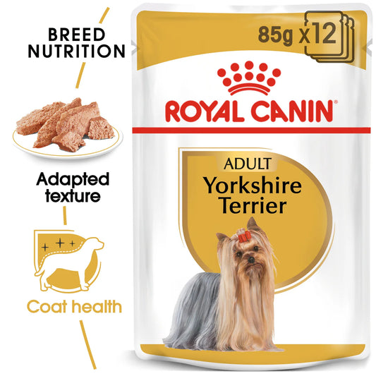 Royal Canin Breed Health Nutrition Yorkshire Adult Wet Food Pouches -85g
