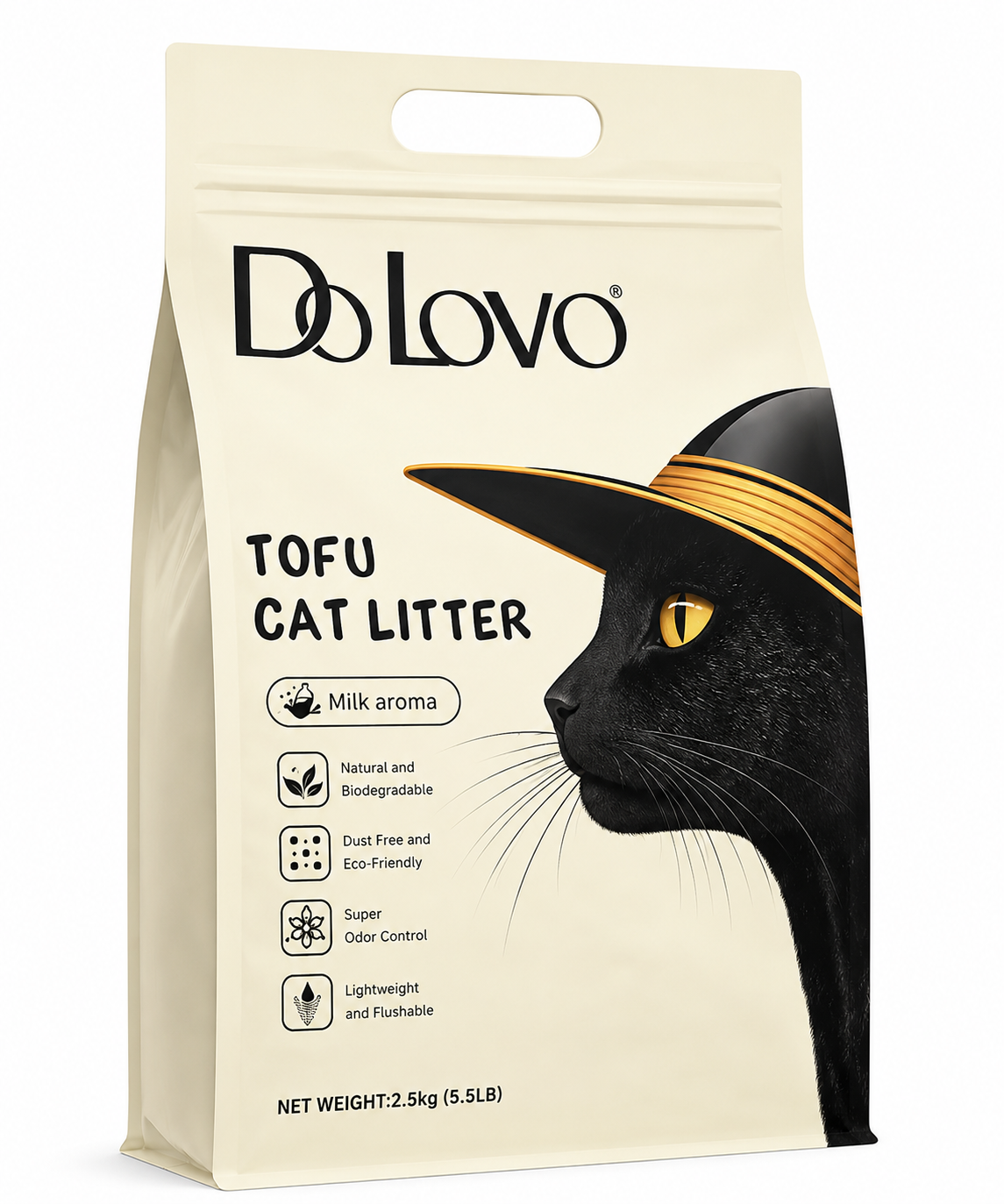 Do Lovo Tofu Cat Litter Milk Aroma Flavor -2.5kg