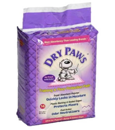 MW Dry Paws SM Pads 14/Bags