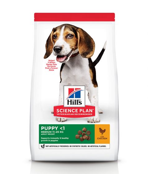 Hills Science Plan Medium Puppy Food Dog Dry With Chicken