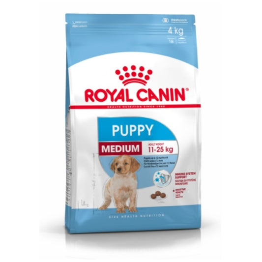 Royal Canin Size Health Nutrition Medium Puppy Dry Dog Food - 4Kg