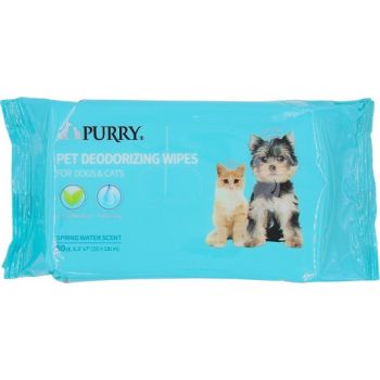 Purry Pet Wipes For Dogs And Cats Fragrance Free-80ct