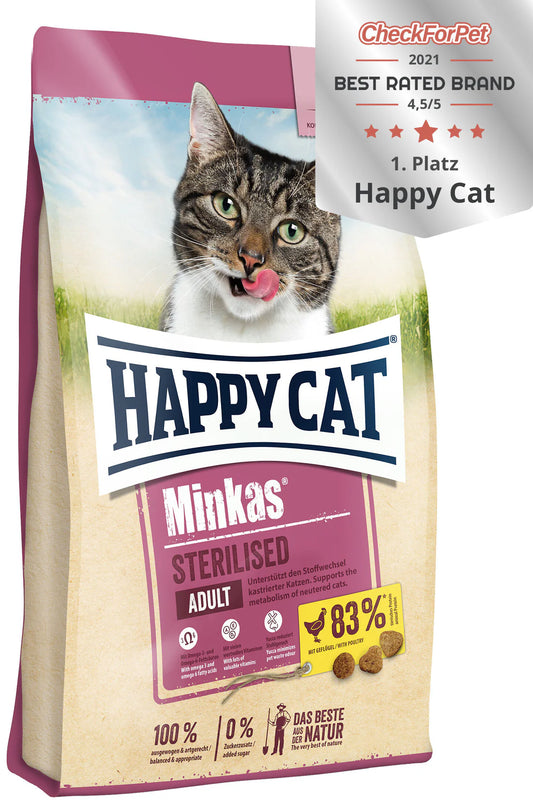 Happy Cat Minkas Sterilized Dry Cat Food - 1.5Kg