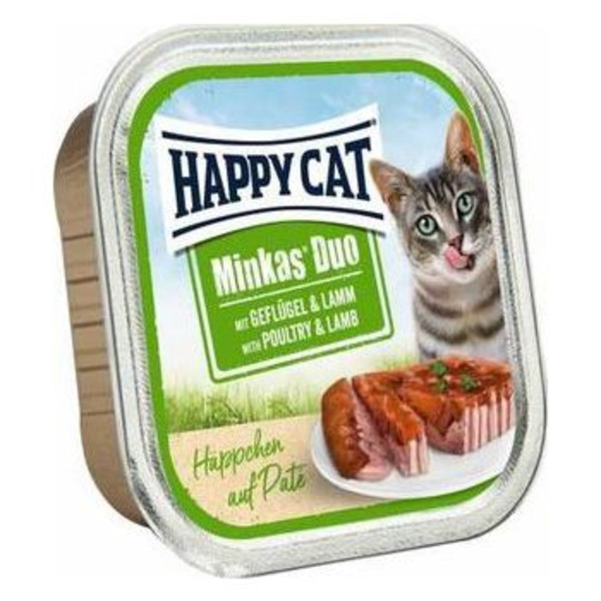 Happy Cat Minkas Duo Poultry & Lamb Wet Cat Food - 100G