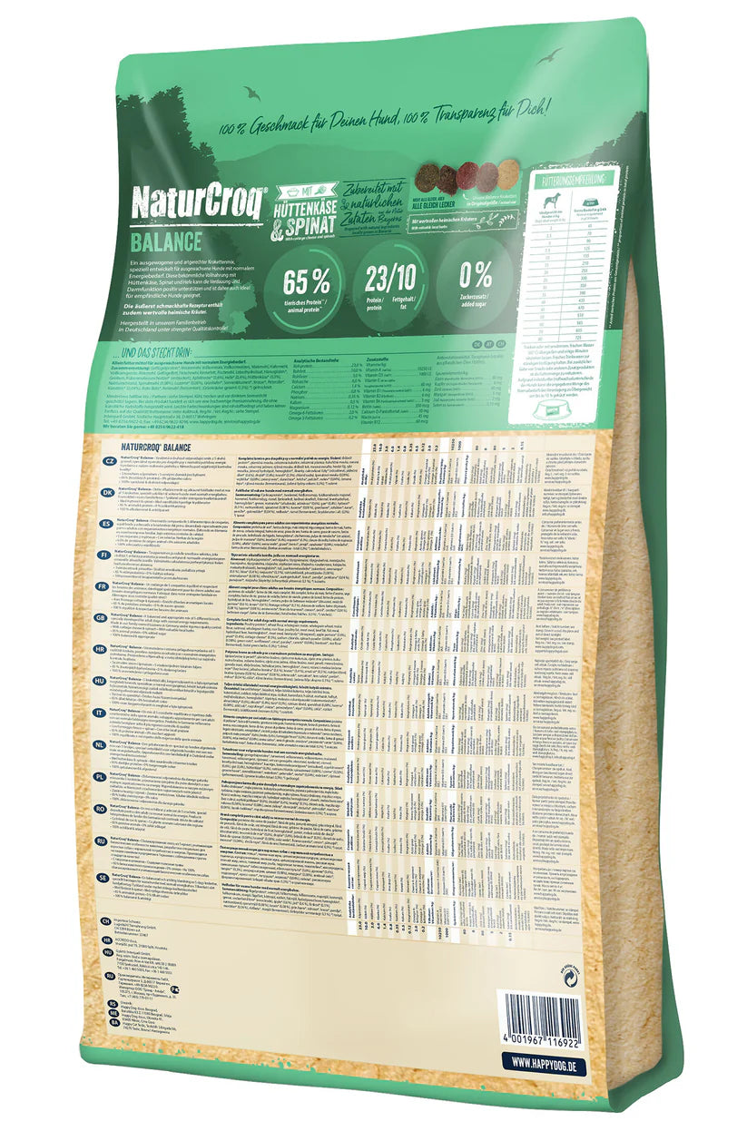 Happy Dog Naturcroq Balance Dry Dog Food - 15Kg