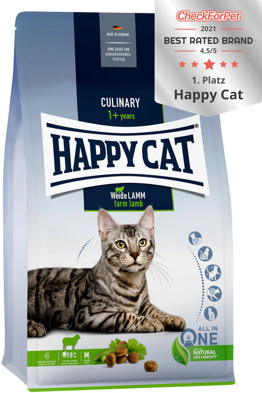 Happy Cat Culinary Adult Weide-Lamm Dry Cat Food