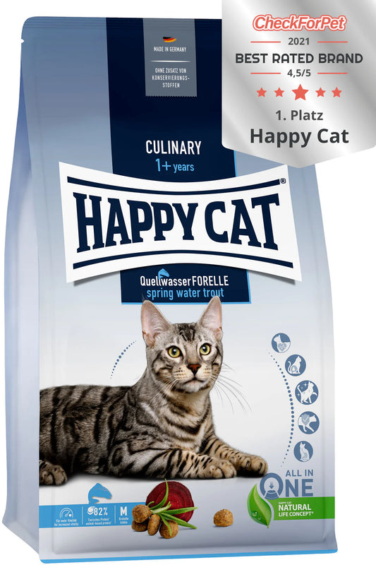 Happy Cat Culinary Q Forelle (Trout) Dry Cat Food - 4Kg