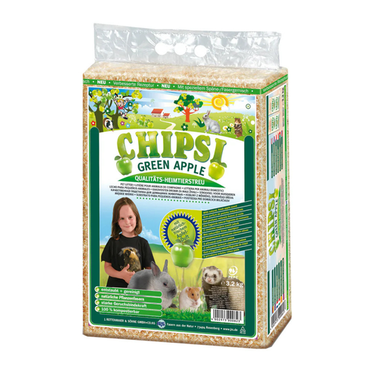 Chipsi Green Apple Scent Small Animal Litter 3.2KG