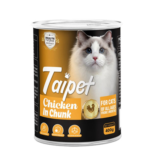 Taipet Cat Canned Wet Food Chicken In Chunk-400g
