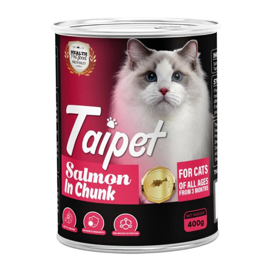 Taipet Cat Canned Wet Food Salmon In Chunk-400g
