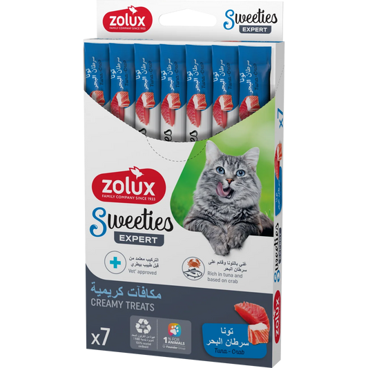 Sweeties Creamy Stick For Cats Tuna Crab 7pcs/box