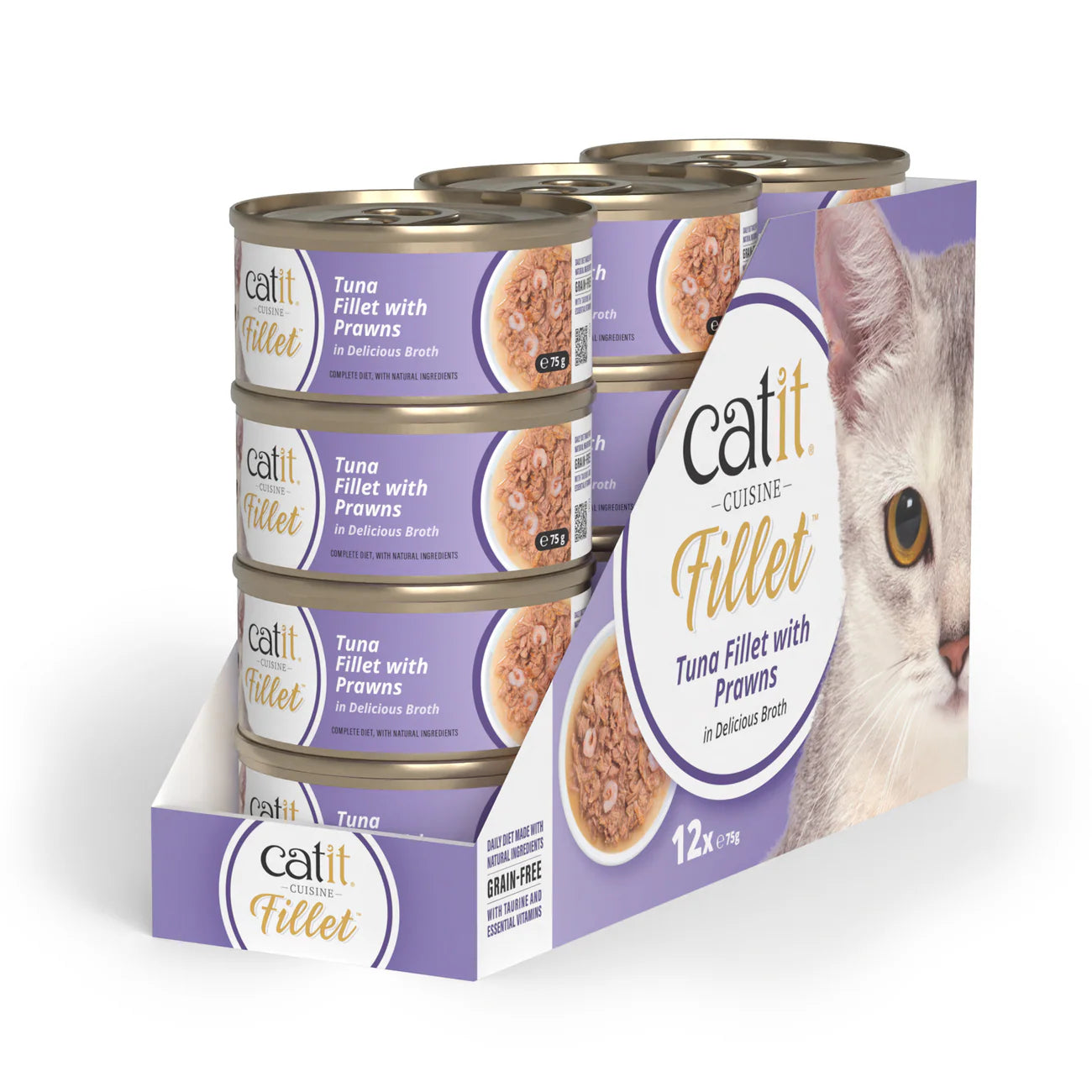 Catit Cuisine Tuna Fillet with Prawns