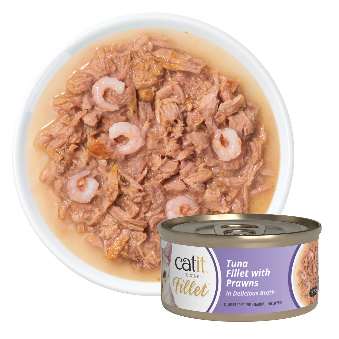 Catit Cuisine Tuna Fillet with Prawns
