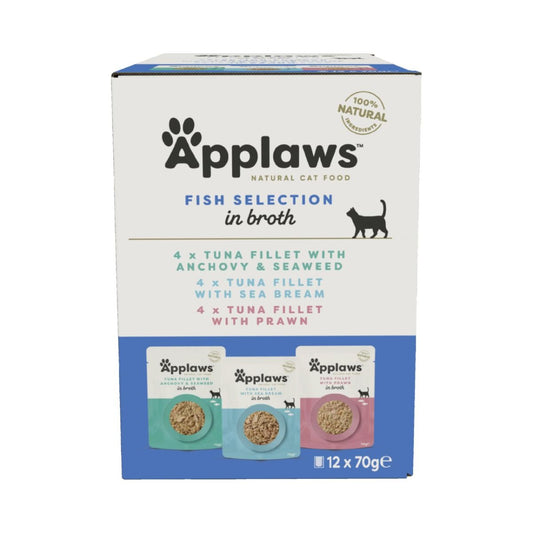 Applaws Cat Fish Multipack 12x70g Pouch