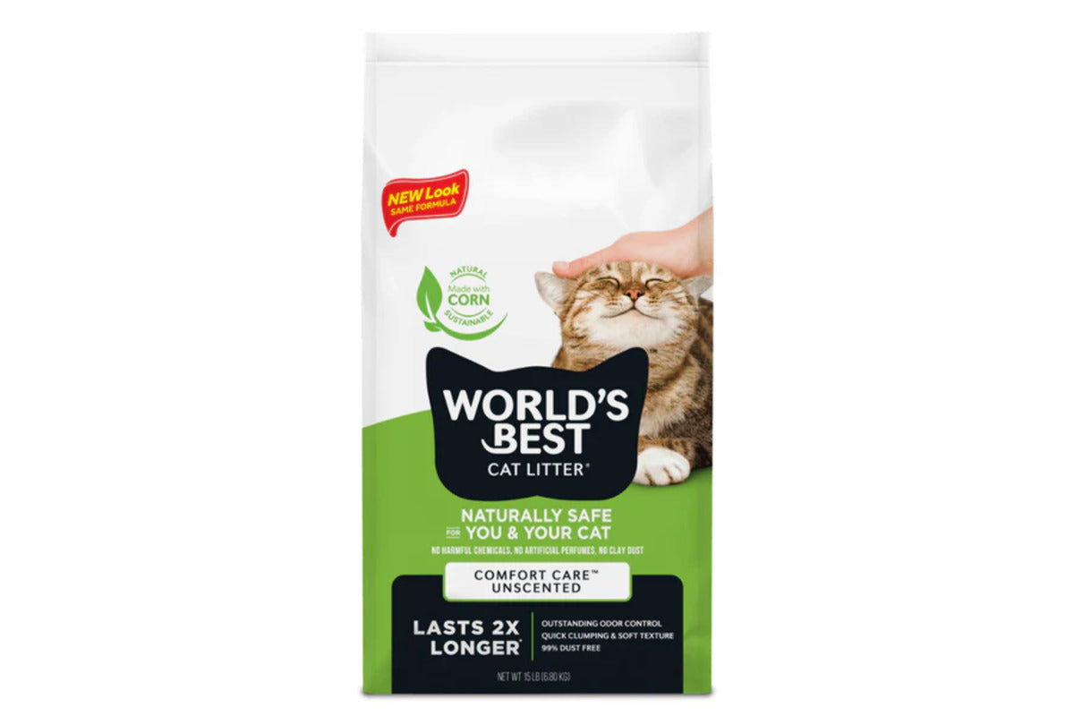 World Best Clumping Cat Litter 8lb Bag Unscented-3.63Kg