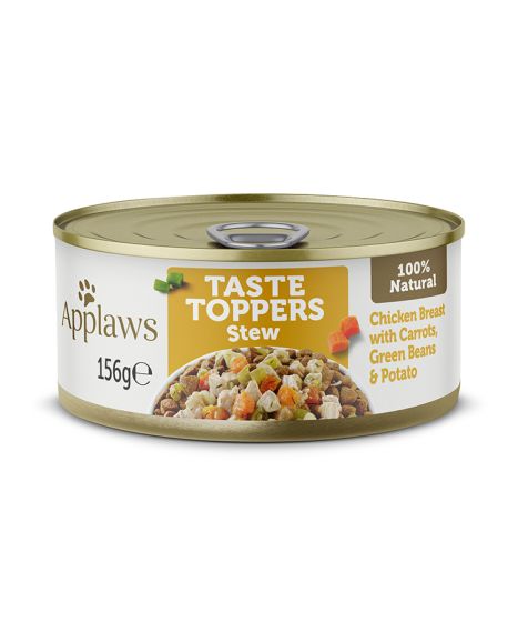 Applaws Taste Toppers Stew Chicken with Vegetables Wet Dog Food - 156G