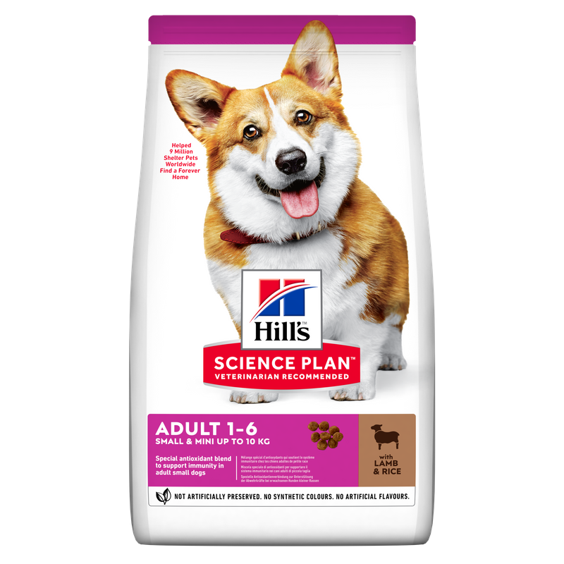 Hills Science Plan Small & Mini Adult Dry Dog Food With Lamb & Rice - 1.5Kg