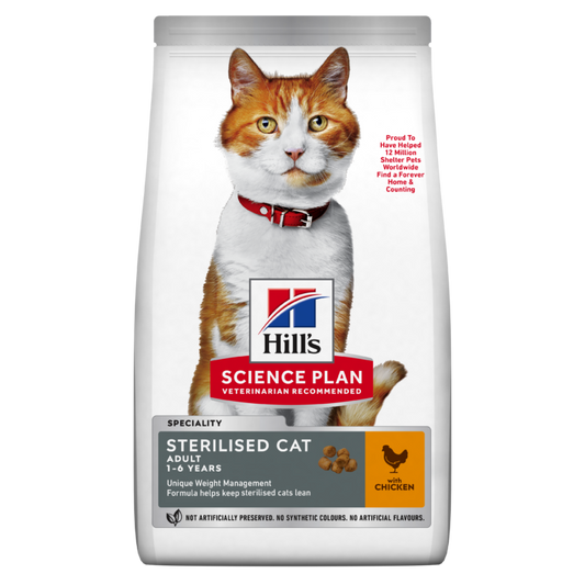 Hills Science Plan Sterilised Cat Adult Dry Food With chicken