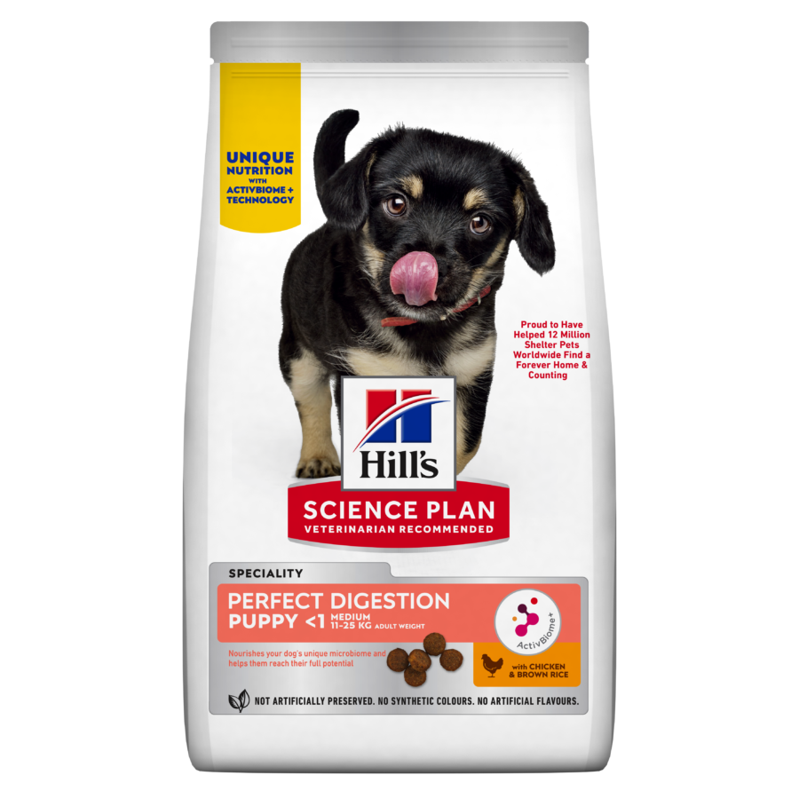 Hills Science Plan Perfect Digestion Medium Puppy Dry Dog Food With Chicken & Brown Rice