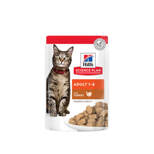 Hill’s Science Plan Adult Wet Cat Food Turkey Pouches