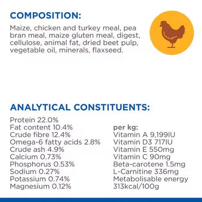 Hills Science Plan Light Medium Adult Dry Dog Food With Chicken - 2.5Kg (End of Aug Expiry)