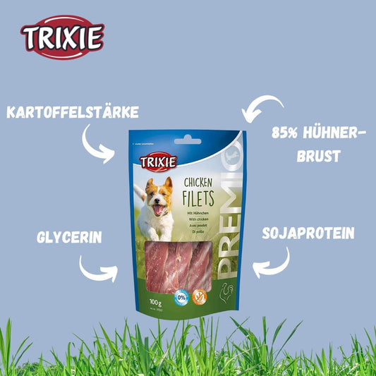 Trixie Premio Chicken Filets Dog Treats - 100g