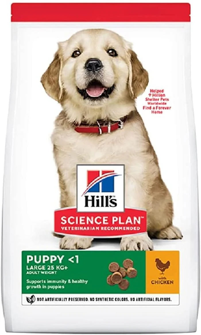 Hill’s Science Plan Large Breed Puppy Food With Chicken Value Pack (16kg) (Best Before 02-2026)