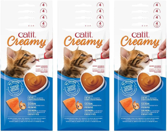 CatIt Creamy Lickable Treats - Salmon & Prawns