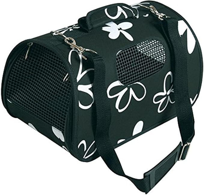 Zolux Pet Carrier Flower Black- Small