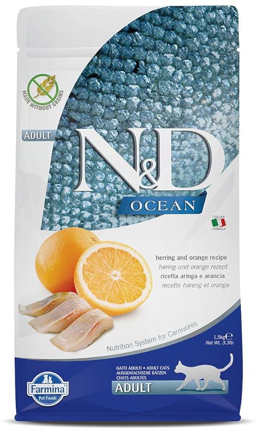 Farmina N&D Ocean Cat Herring & Orange Adult Dry Cat Food-50g