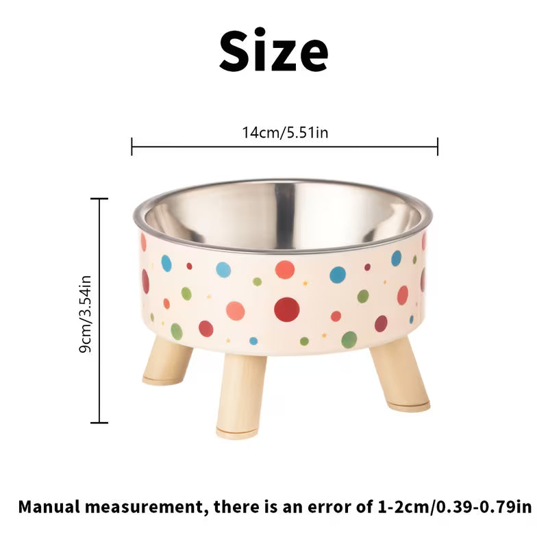 Steel Dog Bowl - Large Capacity, Non-Slip, Neck-Friendly