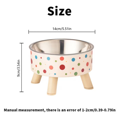 Steel Dog Bowl - Large Capacity, Non-Slip, Neck-Friendly