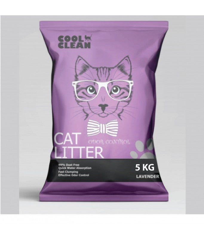Cool Clean Clumping Cat Litter-Lavender 5kg