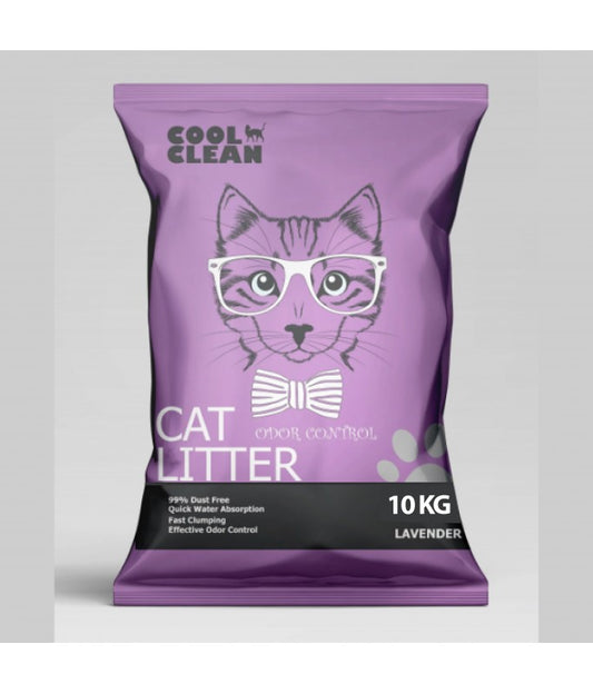 Cool Clean Clumping Cat Litter-Lavender 10kg