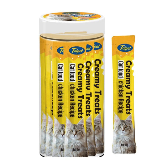 Taipet Cat Creamy Treats Chicken Flavor - 15gx25 pcs