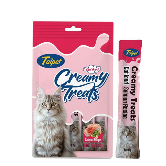 Taipet Cat Creamy Treats Salmon Flavor - 75g (15gx5pcs)