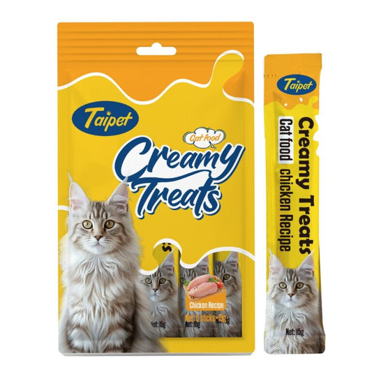Taipet Cat Creamy Treats Chicken Flavor - 75g (15gx5pcs)