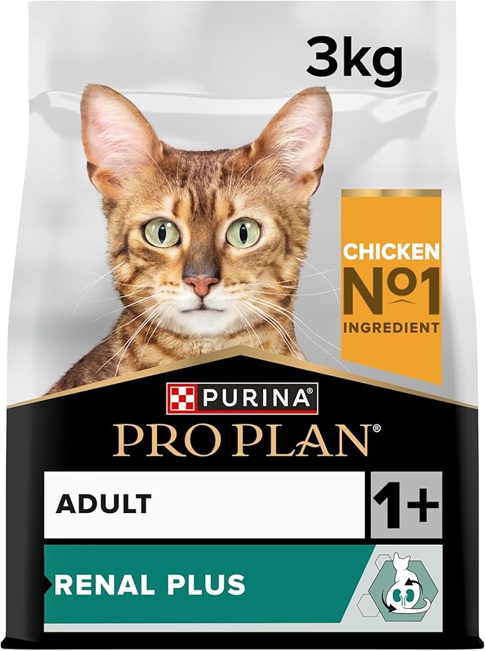 Purina Pro Plan Adult Renal Plus Dry Cat Food with Chicken - 3kg